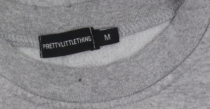 Mens UK Size M PRETTYLITTLETHING Grey Pullover Sweatshirt
