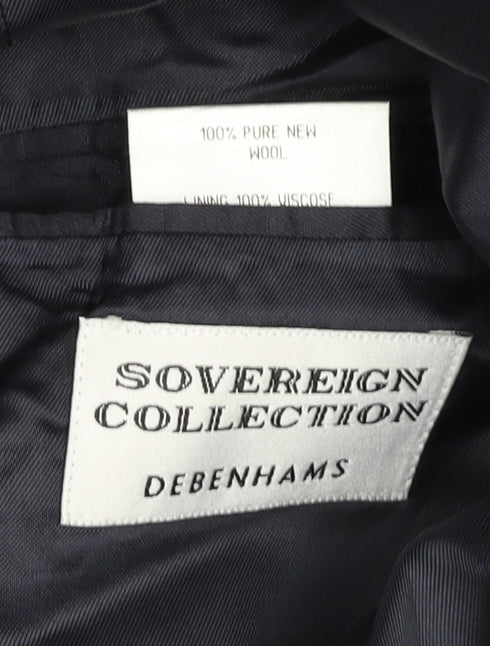Mens UK Size 40 Debenhams Regular Blue Suit Jacket