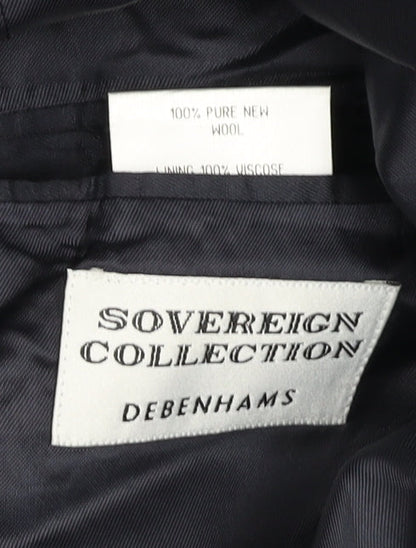 Mens UK Size 40 Debenhams Regular Blue Suit Jacket