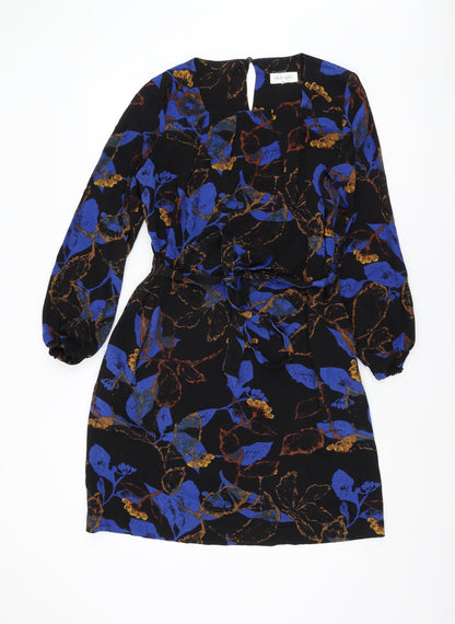 Thought Women's Black Floral Shift Dress Size 14