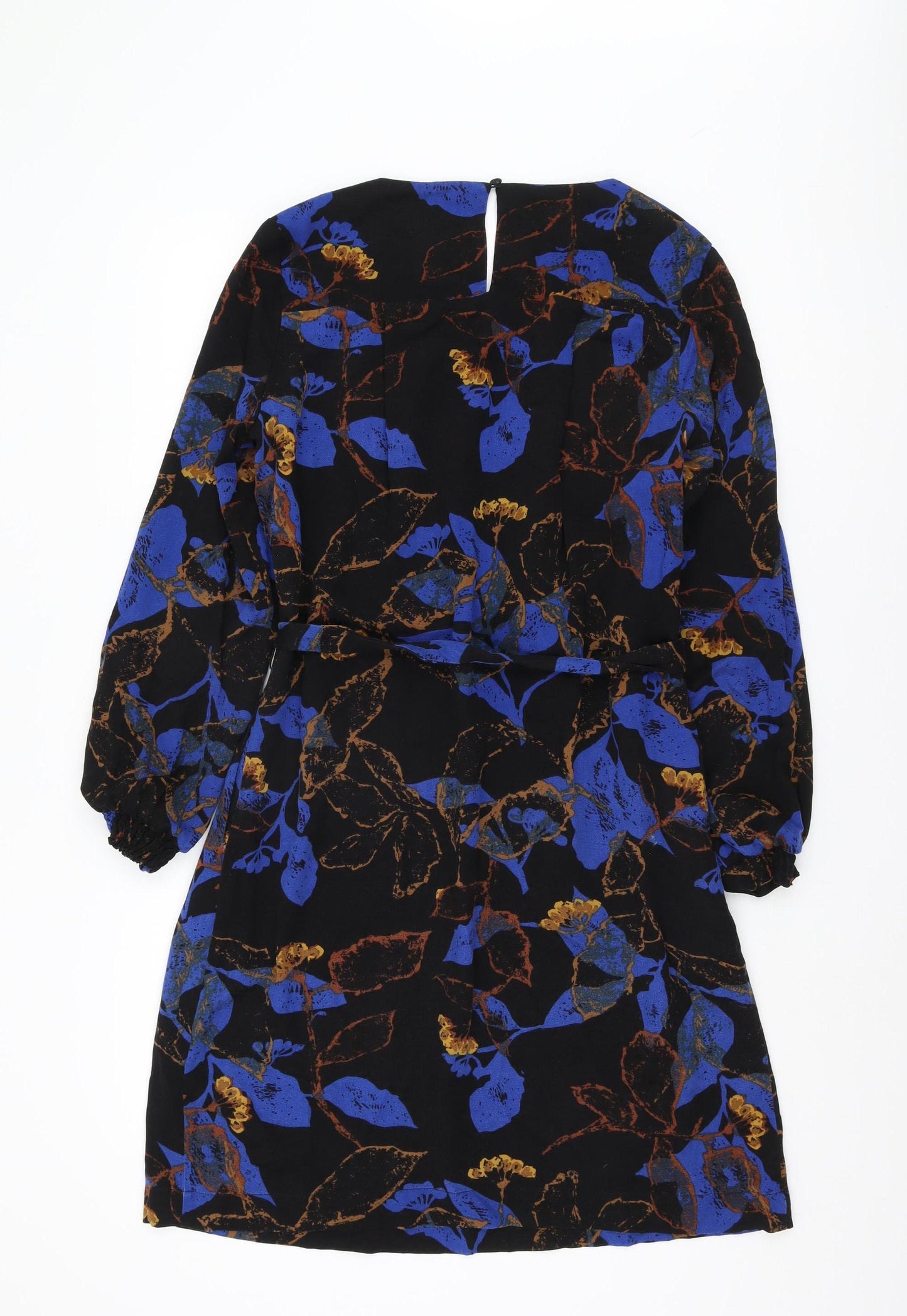 Thought Women's Black Floral Shift Dress Size 14