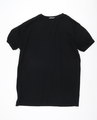 Zara Women's Black T-Shirt Dress Size 2