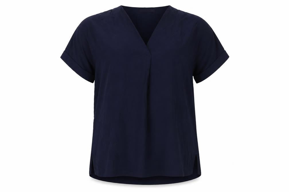 Womens UK Size 16 Marks and Spencer Blue Basic Blouse