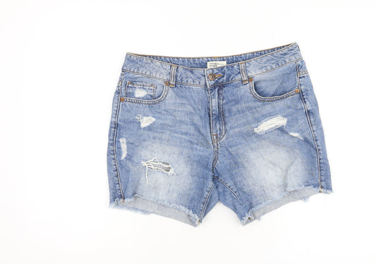 Forever 21 Women's Blue Cut-Off Denim Shorts Size 8
