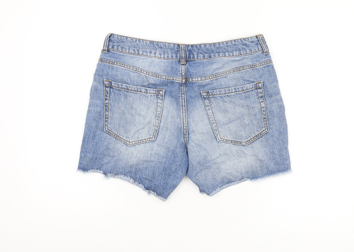 Forever 21 Women's Blue Cut-Off Denim Shorts Size 8