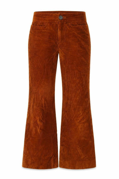 Womens UK Size XS Zara Regular Fit Casual Brown Trousers