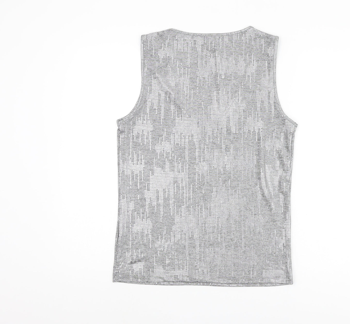 Womens UK Size 10 NEXT Grey Basic Tank