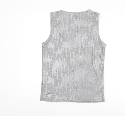 Womens UK Size 10 NEXT Grey Basic Tank