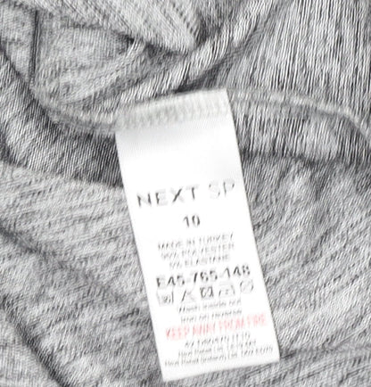 Womens UK Size 10 NEXT Grey Basic Tank