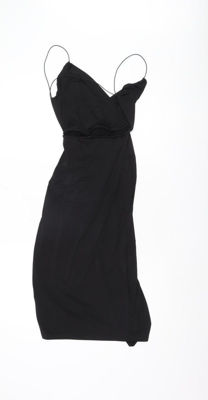 ASOS Women's Black Bodycon Dress Size 8 Sleeveless