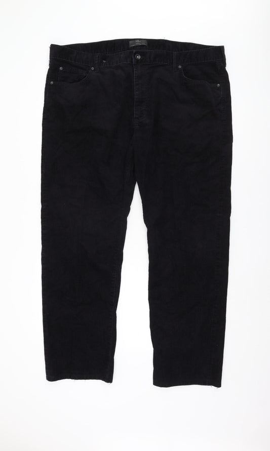 Marks and Spencer Men's Black Corduroy Trousers