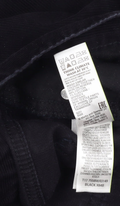 Marks and Spencer Men's Black Corduroy Trousers