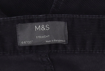 Marks and Spencer Men's Black Corduroy Trousers