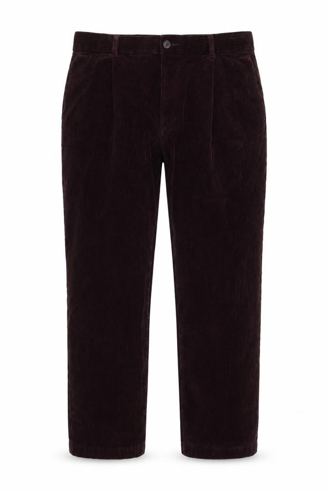 Mens UK Size 42 Marks and Spencer Regular Fit Casual Purple Trousers