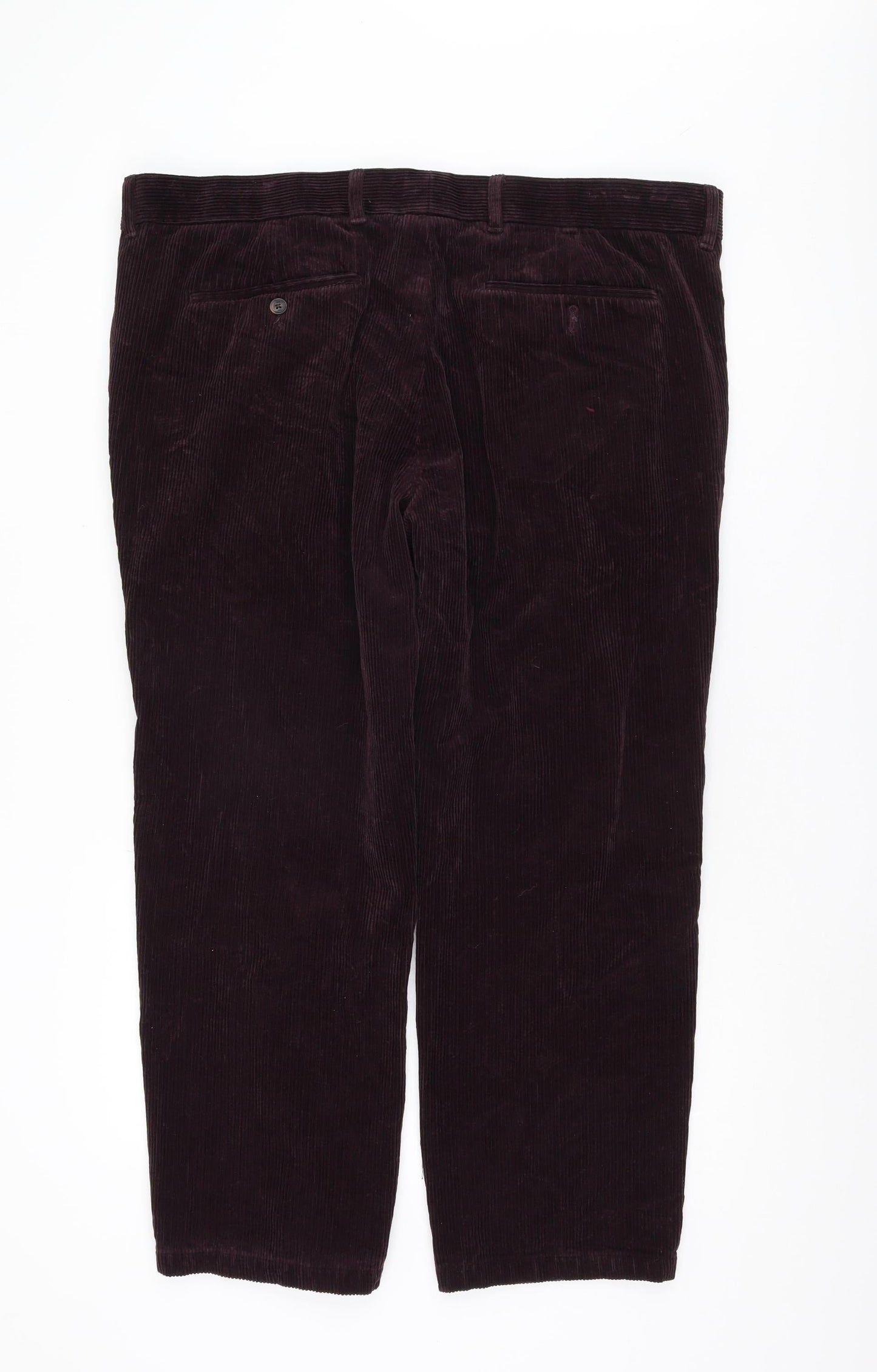 Marks and Spencer Men's Purple Corduroy Trousers 42