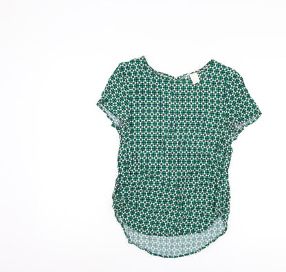 Womens UK Size 6 H&M Multicoloured Basic Blouse