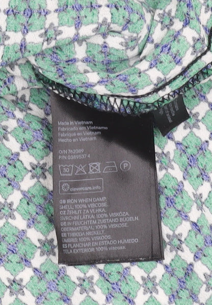 Womens UK Size 6 H&M Multicoloured Basic Blouse
