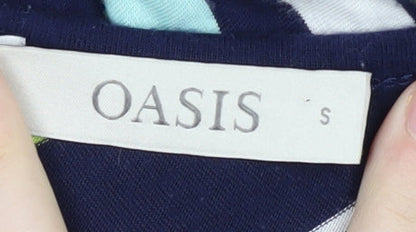 Oasis Women’s Multicoloured Striped Wrap Dress, S