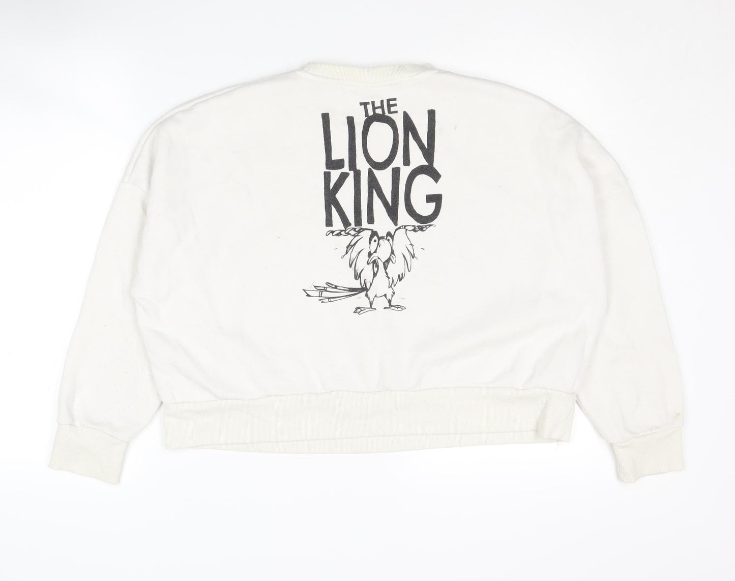 Womens UK Size M Disney Ivory Pullover Sweatshirt