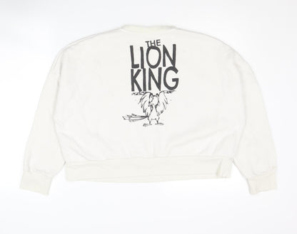 Womens UK Size M Disney Ivory Pullover Sweatshirt
