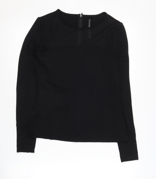 Karen Millen Black Long Sleeve Women's Top Size 10