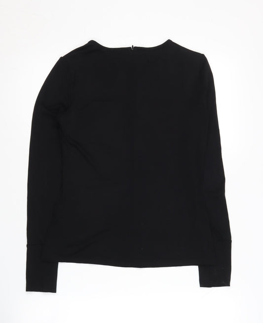 Karen Millen Black Long Sleeve Women's Top Size 10