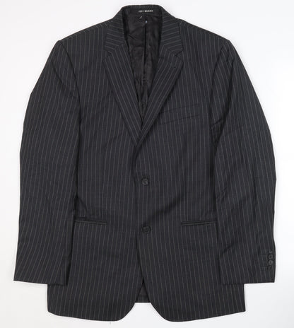 Mens UK Size 40 Jeff Banks Regular Black Suit Jacket