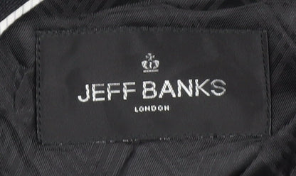 Mens UK Size 40 Jeff Banks Regular Black Suit Jacket
