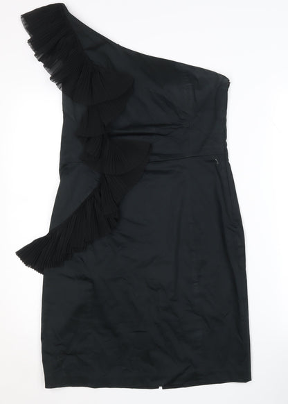 Belle by Oasis Women's Black One Shoulder Dress