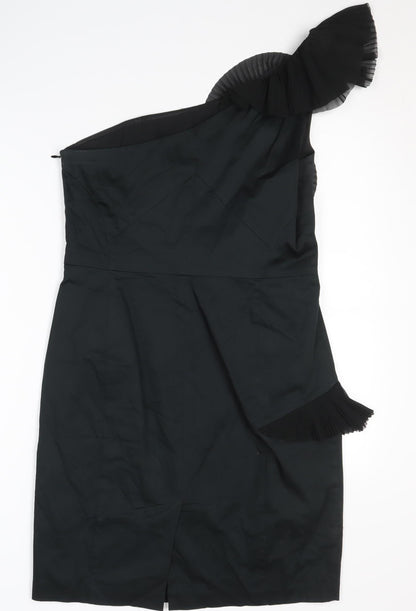 Belle by Oasis Women's Black One Shoulder Dress