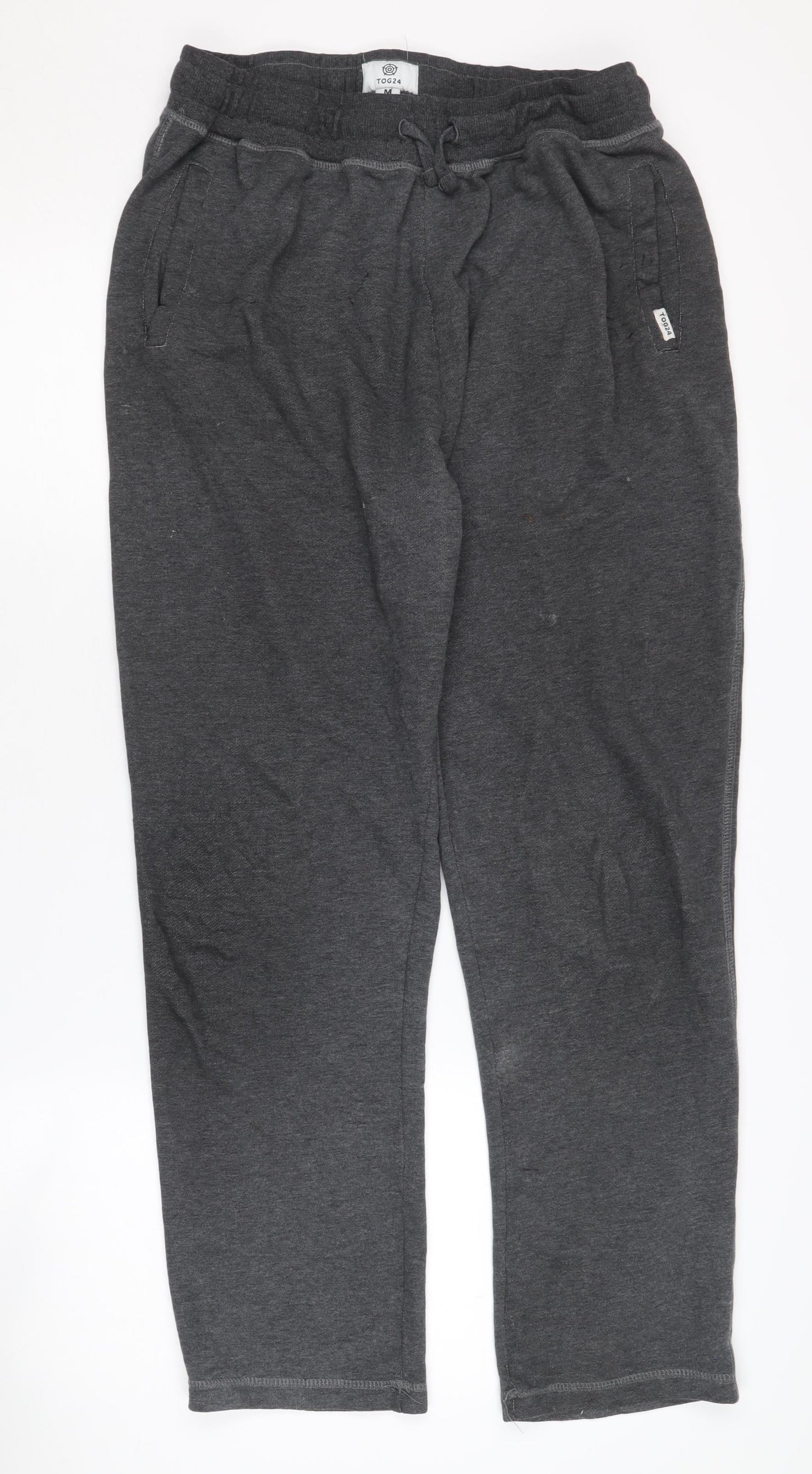 TOG24 Men's Grey Jogger Trousers M - Elastic Waist