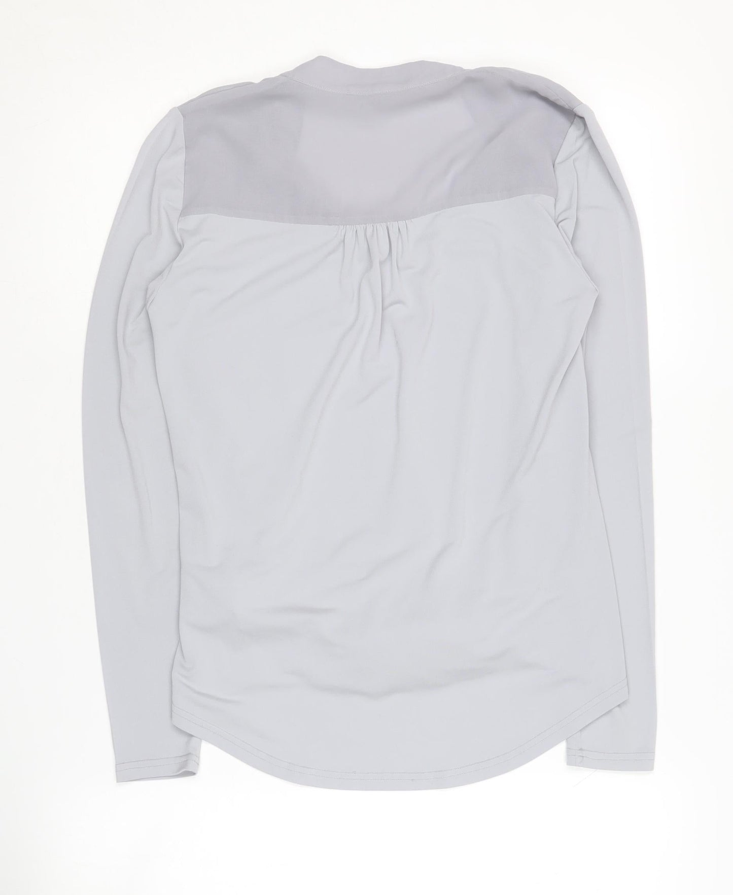 Womens UK Size 10 Coast Silver Wrap Blouse