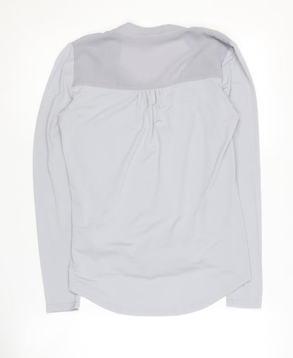 Womens UK Size 10 Coast Silver Wrap Blouse