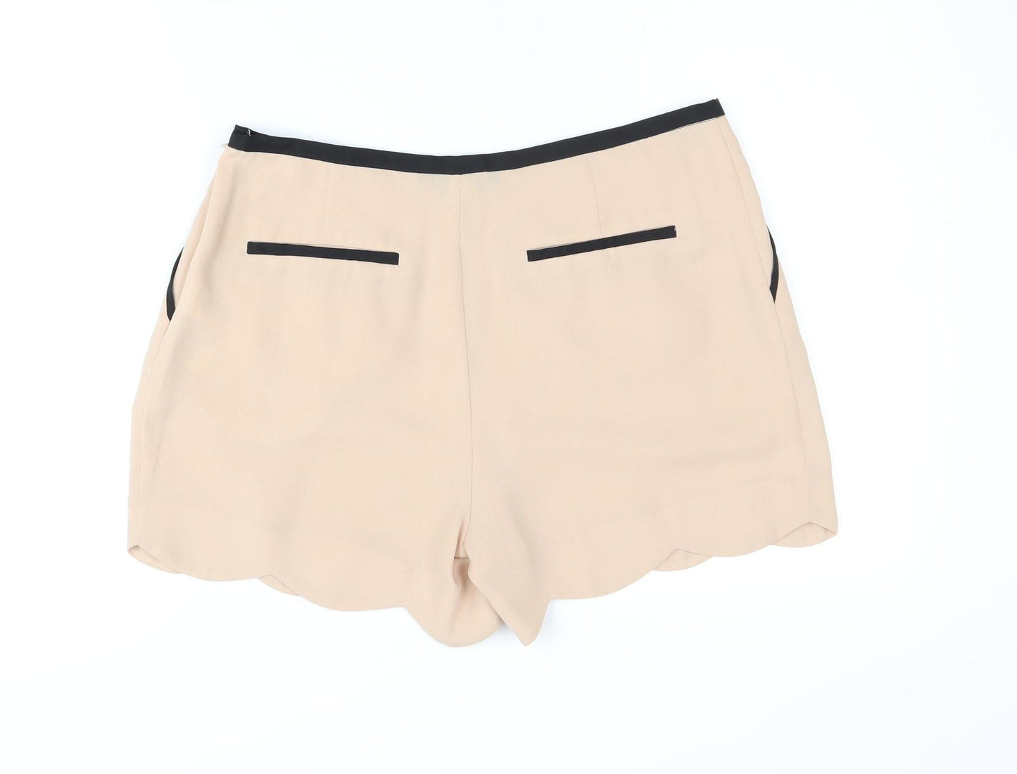 Oasis Women's Beige Pleated Shorts Size 12