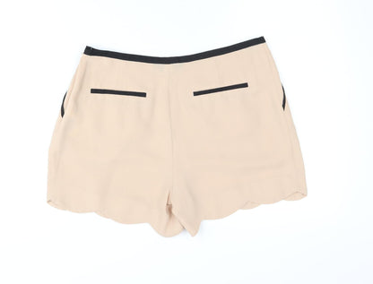 Oasis Women's Beige Pleated Shorts Size 12