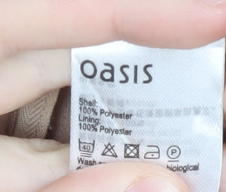 Oasis Women's Beige Pleated Shorts Size 12