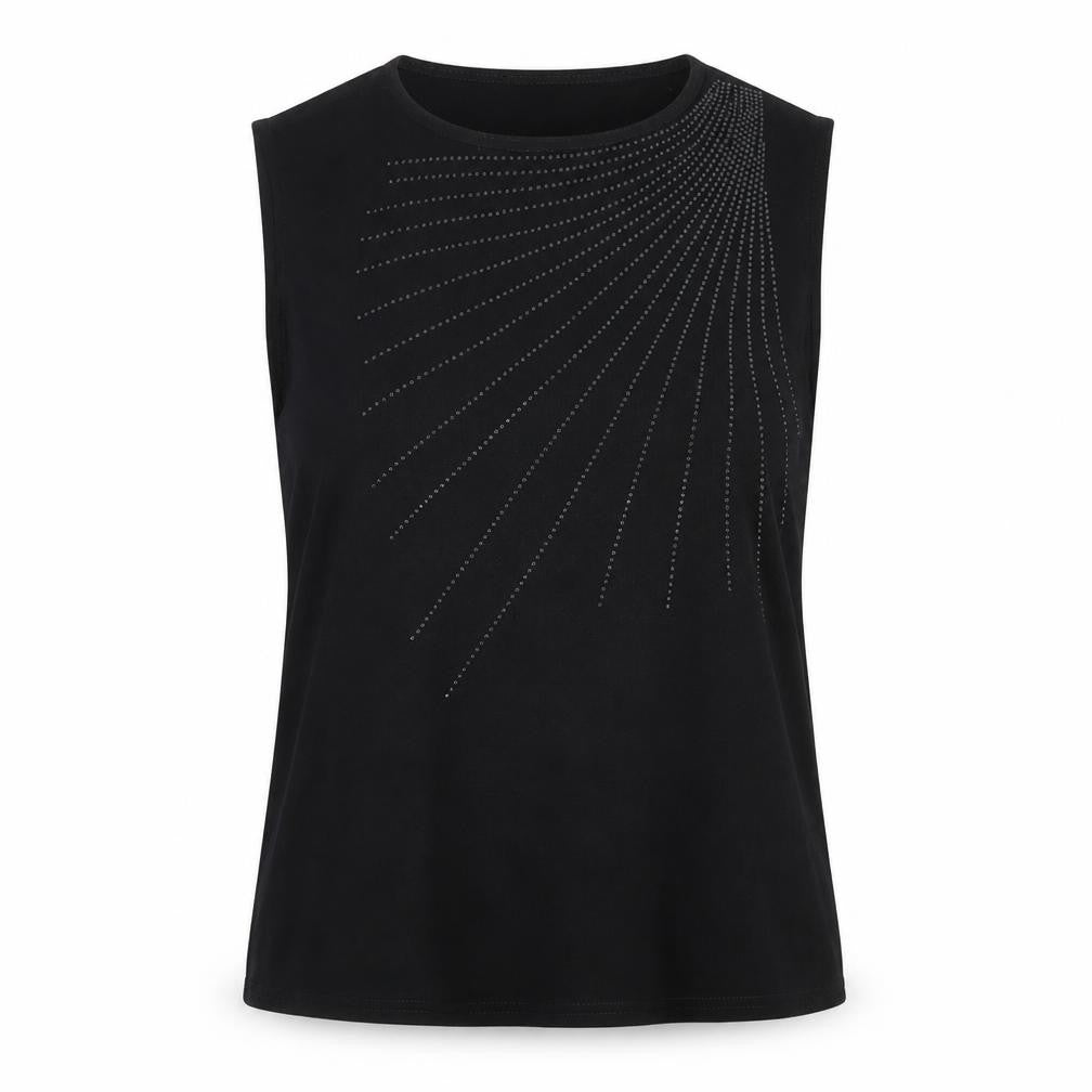 Womens UK Size L Bonmarché Black Basic Tank