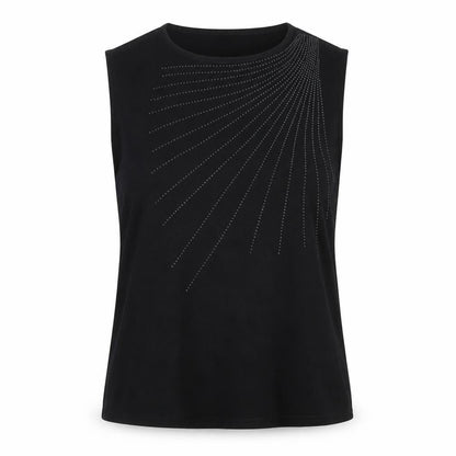 Womens UK Size L Bonmarché Black Basic Tank