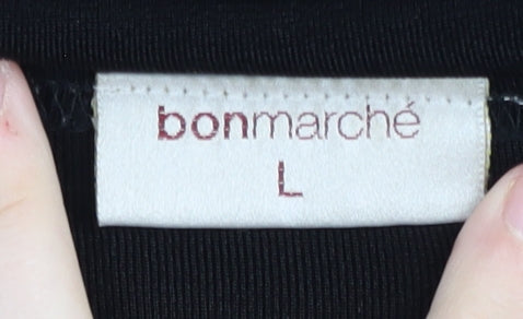 Bonmarché Women's Black Studded Tank Top L