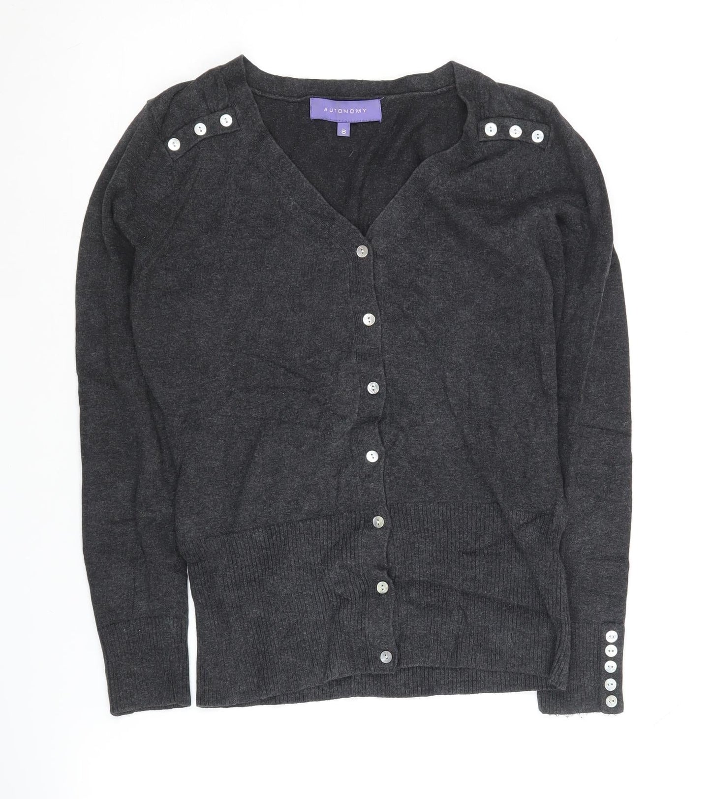 Autonomy Women's Black Cardigan Size S Long Sleeve