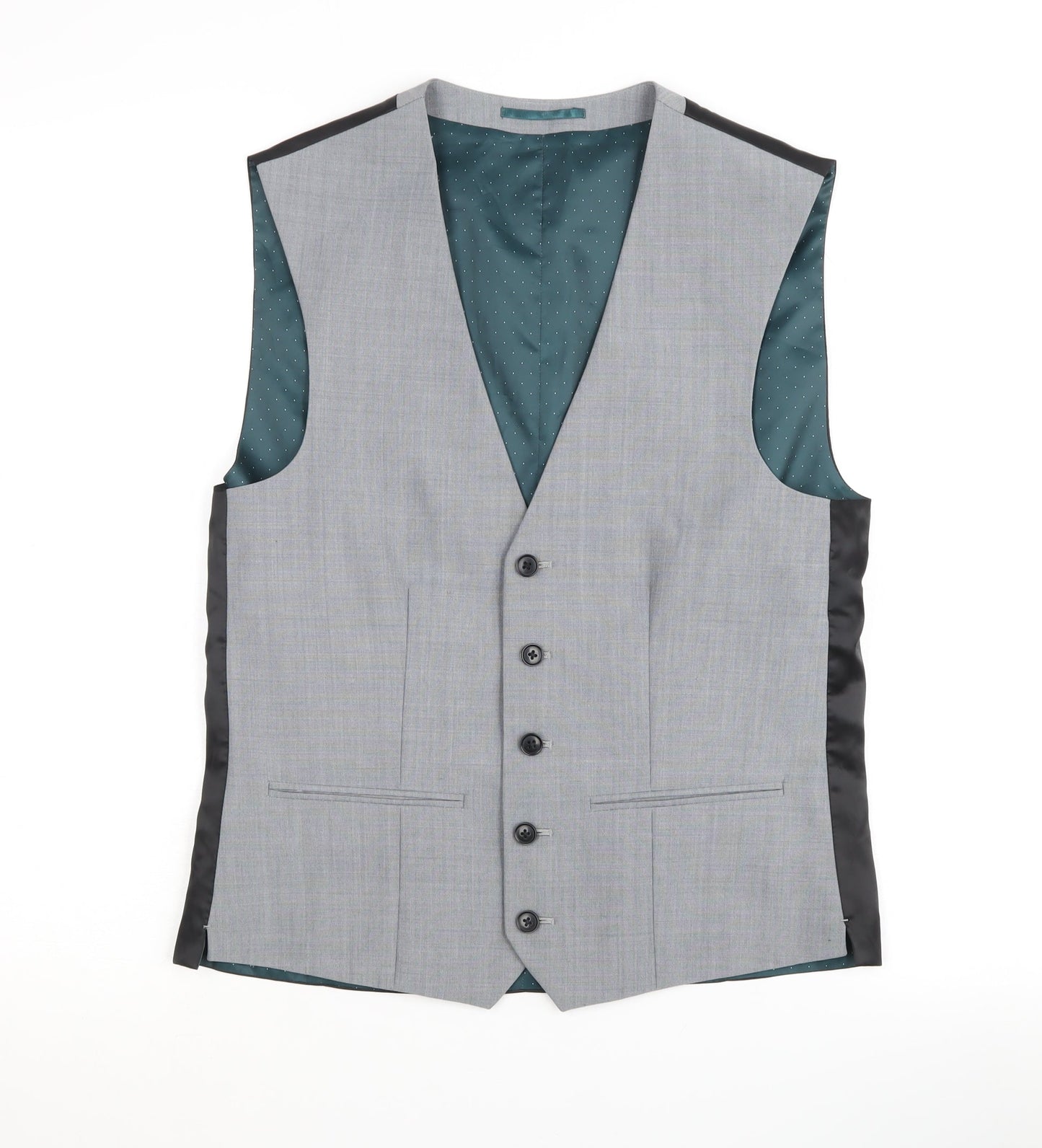 Mens UK Size 36 NEXT Regular Grey Suit Waistcoat