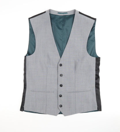 Mens UK Size 36 NEXT Regular Grey Suit Waistcoat