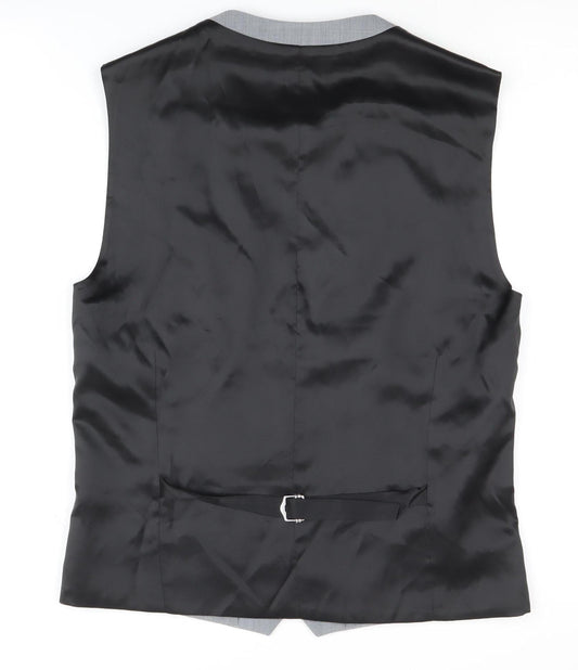 Mens UK Size 36 NEXT Regular Grey Suit Waistcoat