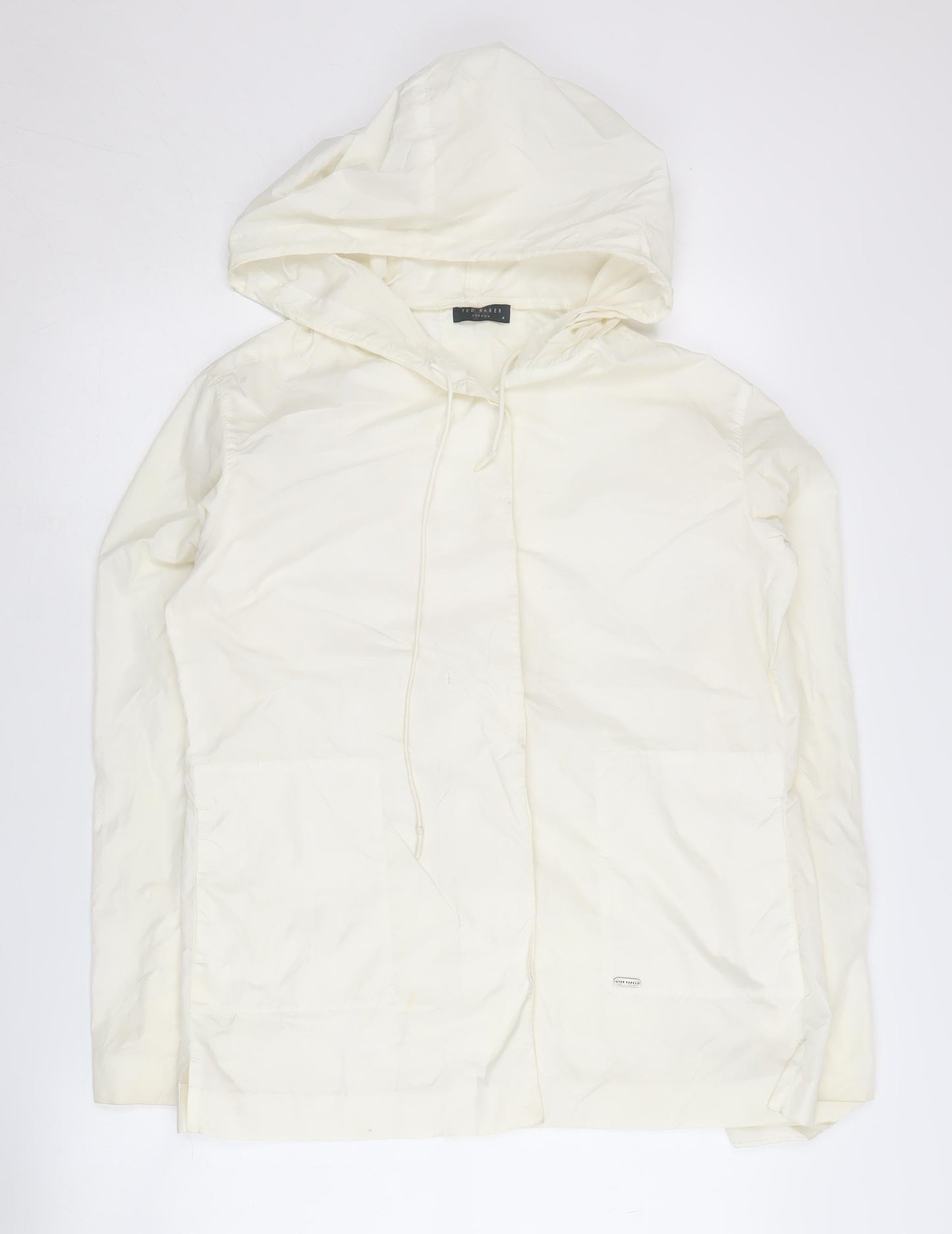 Womens UK Size 4 Ted Baker Ivory Basic Jacket