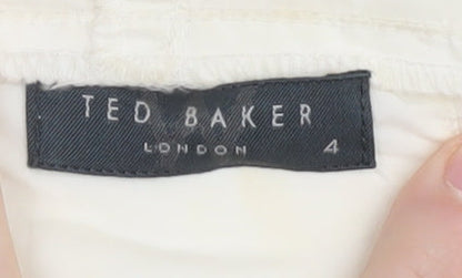 Womens UK Size 4 Ted Baker Ivory Basic Jacket
