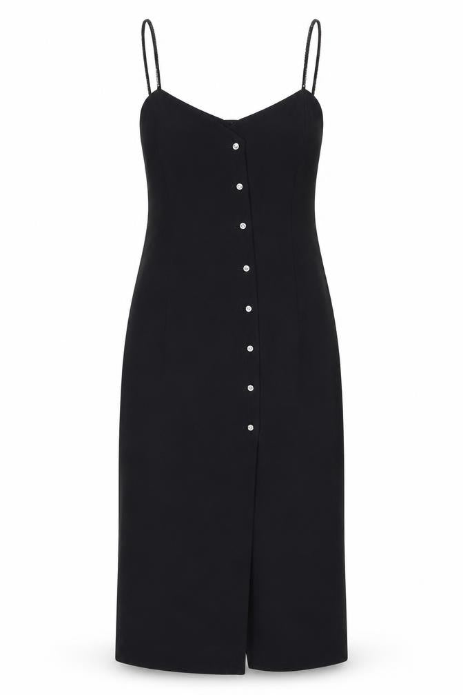 Windsmoor Women's Black Slip Dress, Size 10, Party Wear