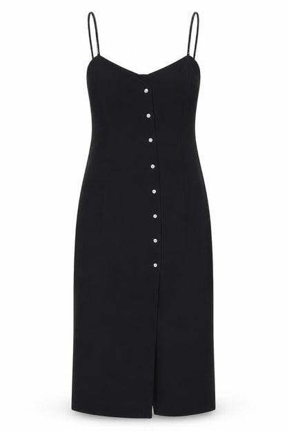 Windsmoor Women's Black Slip Dress, Size 10, Party Wear