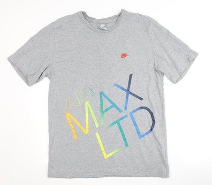 Nike Men's Grey Air Max Graphic T-Shirt, Size L