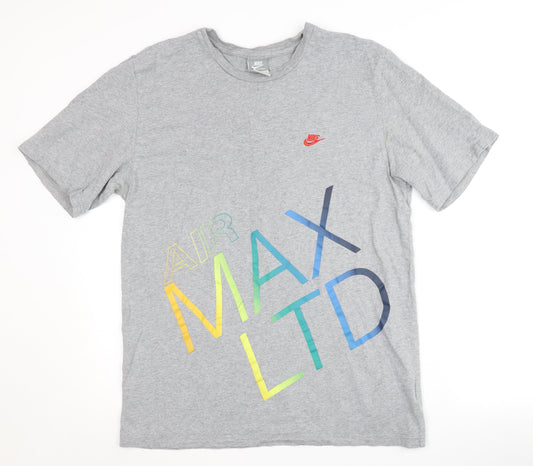 Nike Men's Grey Air Max Graphic T-Shirt, Size L