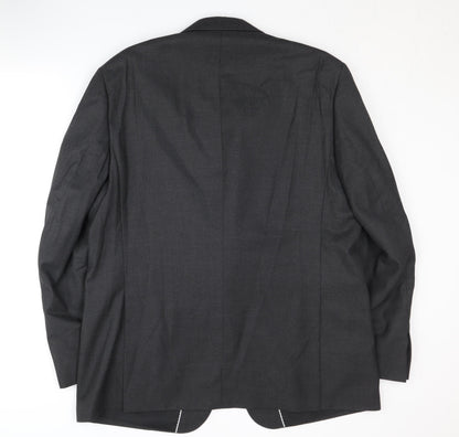 Mens UK Size 46 Dehavilland Regular Black Suit Jacket
